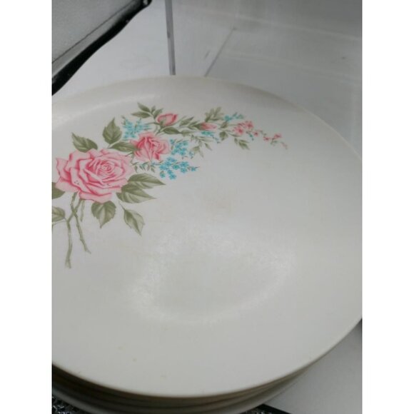 Vintage Boontonware Somerset Dinner Plates and Bread Plates - Picture 3 of 7